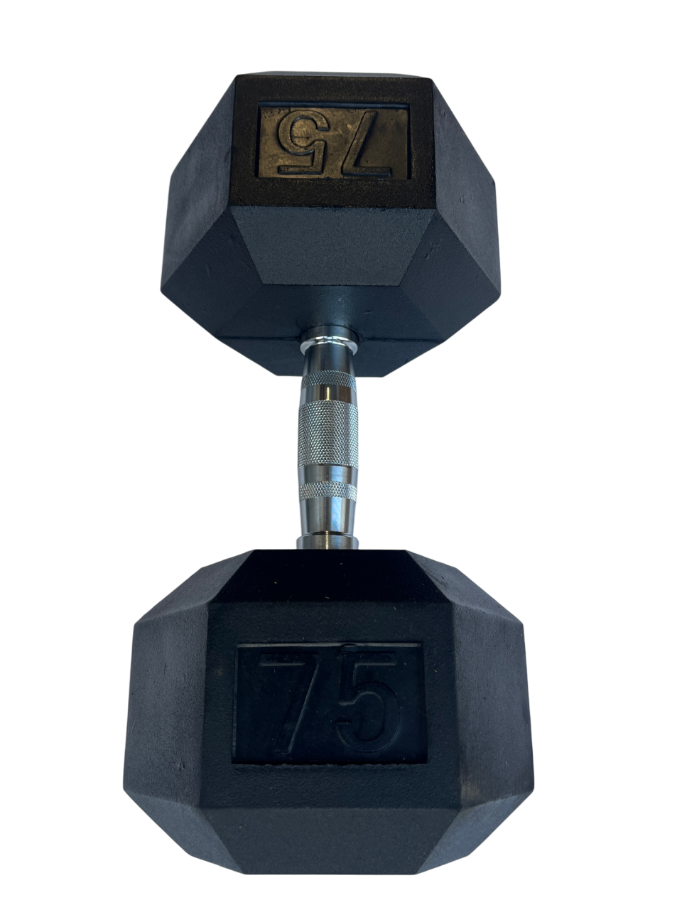 Rubber Hex Dumbbell 75lbs