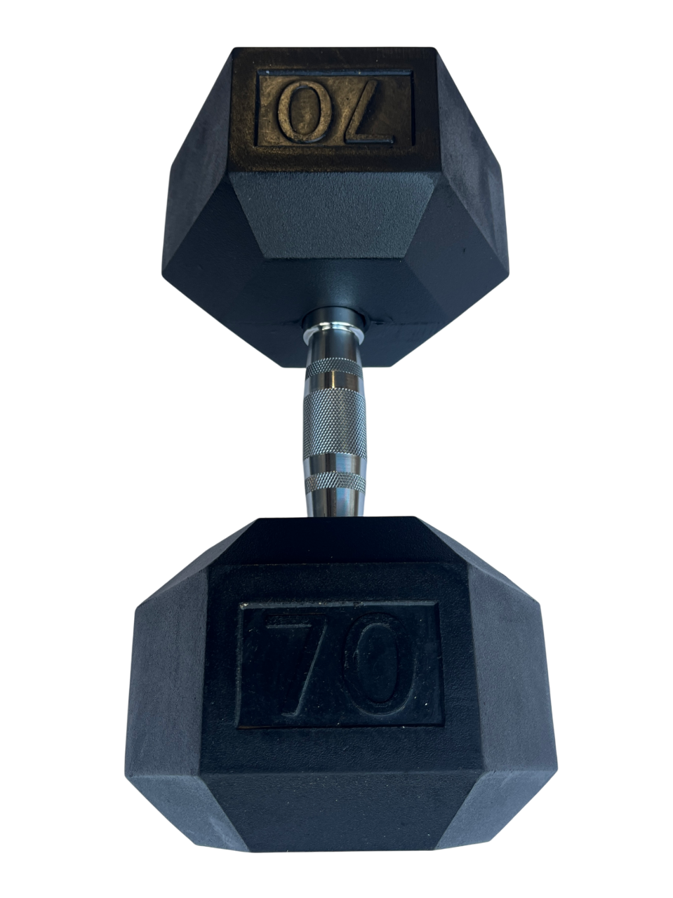 Rubber Hex Dumbbell 70lbs
