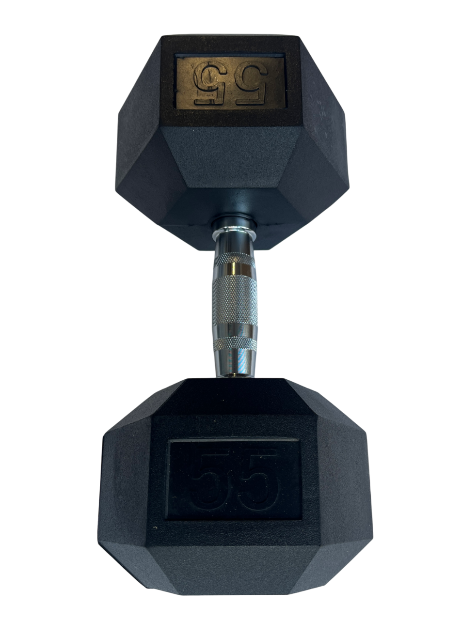Rubber Hex Dumbbell 55lbs