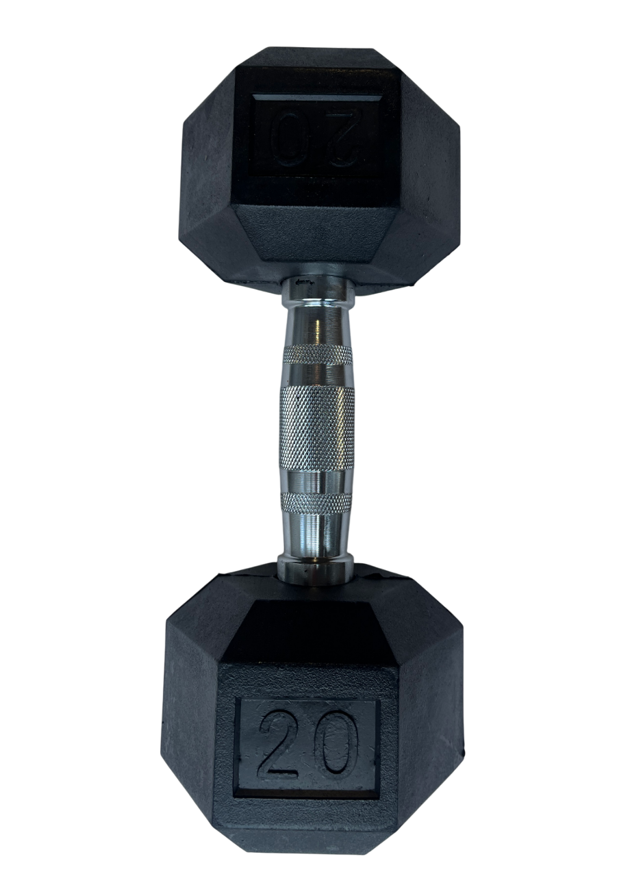 Rubber Hex Dumbbell 20lbs