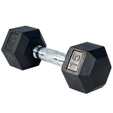 Rubber Hex Dumbbell 15lbs