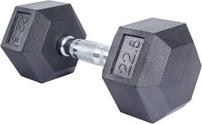 Rubber Hex Dumbbell 22.5lbs