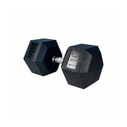 Rubber Hex Dumbbell 110 lbs