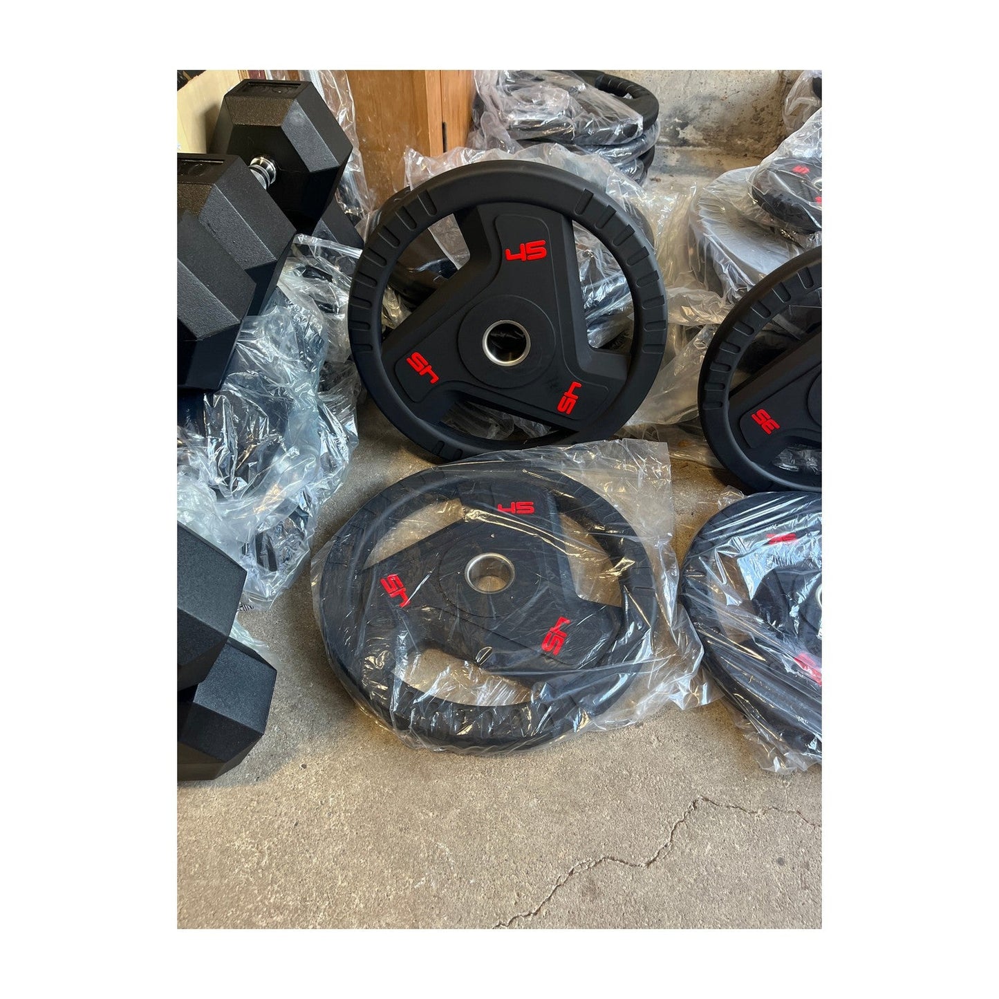Urethane Commercial Weight Plates 45 lbs