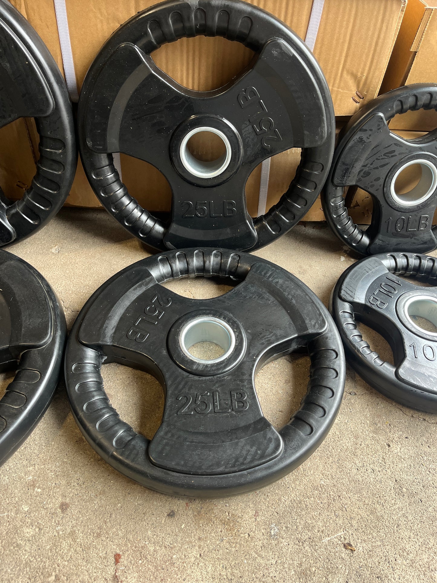 Full Olympic Rubber Weight Plate Set