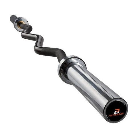 Black Olympic Curl Bar, 56-inch EZ Curl Barbell, 500 LB Weight Capacity