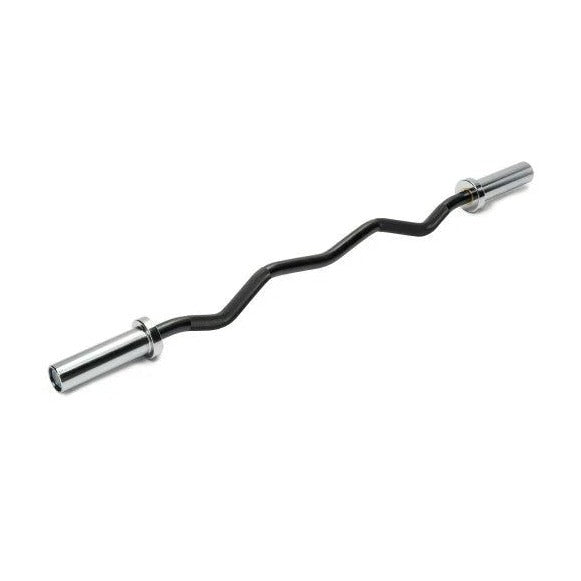 Black Olympic Curl Bar, 56-inch EZ Curl Barbell, 500 LB Weight Capacity