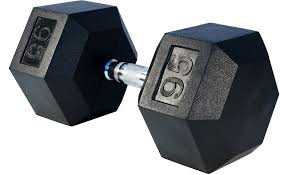 Rubber Hex Dumbbell 95lbs