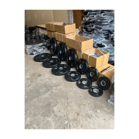 Full Olympic Rubber Weight Plate Set — view 1
