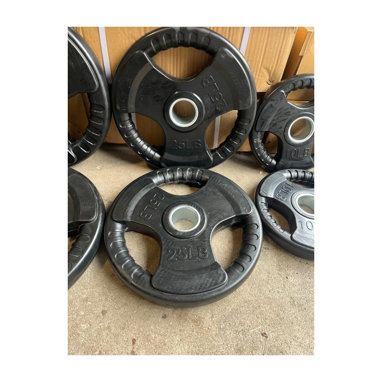 Full Olympic Rubber Weight Plate Set — view 3