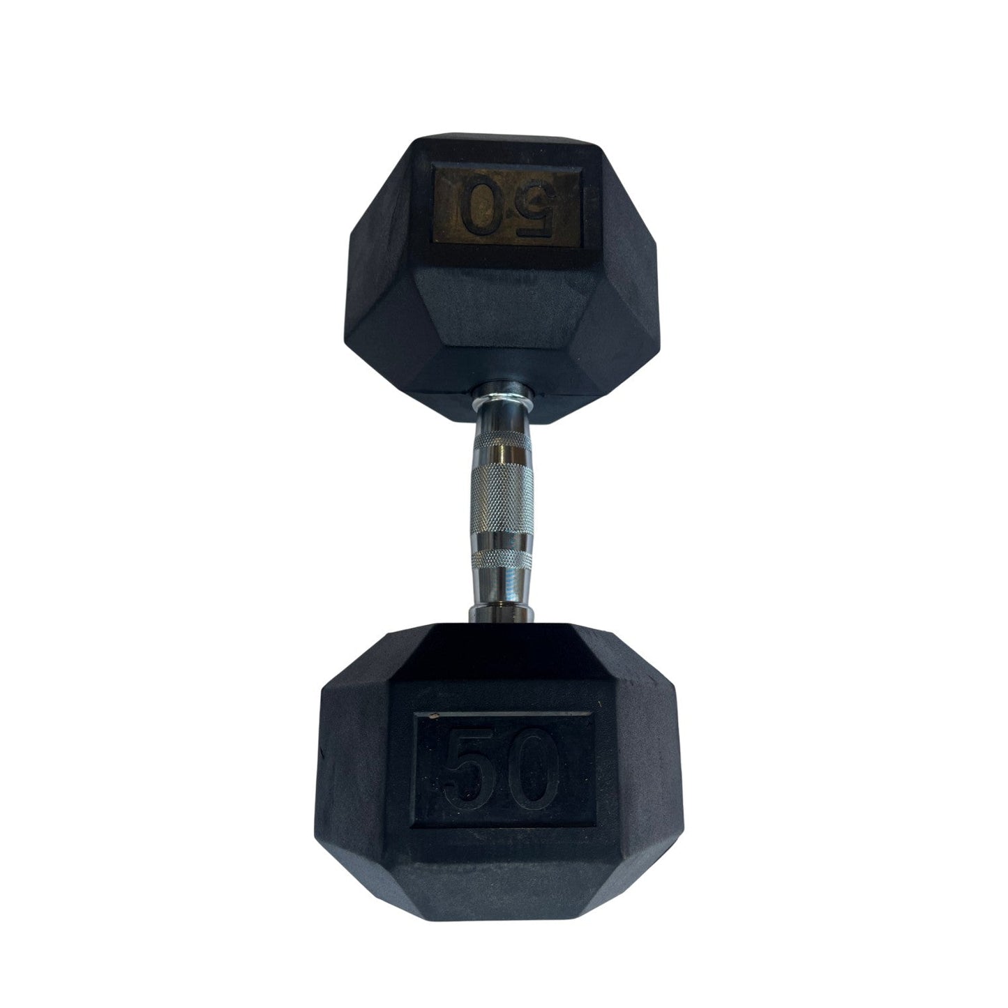 Rubber Hex Dumbbell 50 lbs