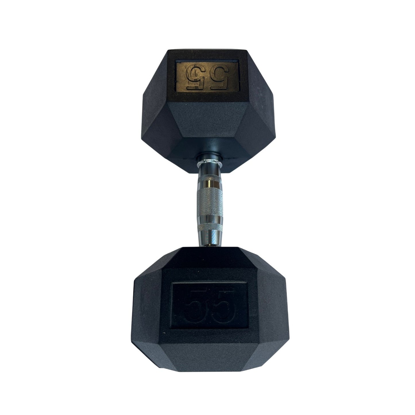 Rubber Hex Dumbbell 55 lbs