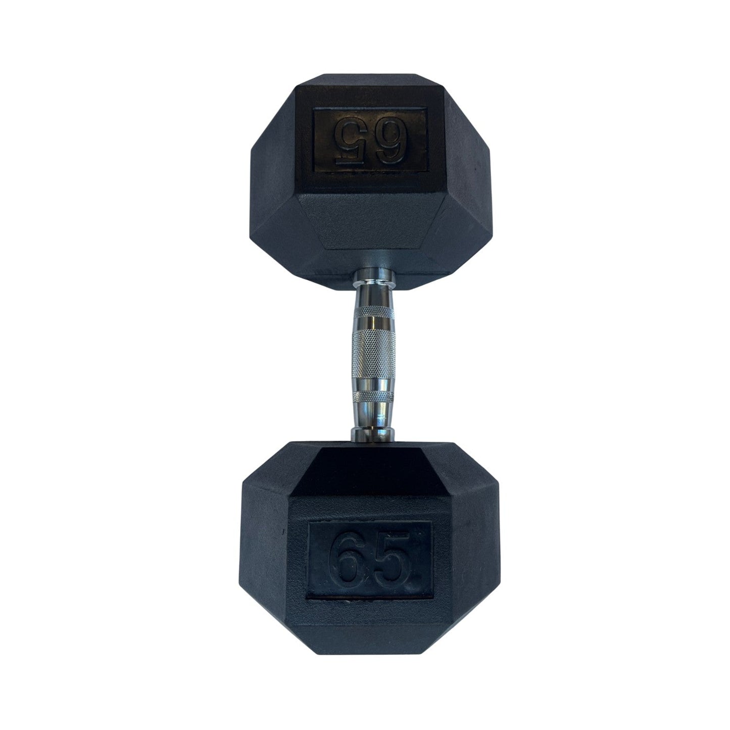 Rubber Hex Dumbbell 65 lbs