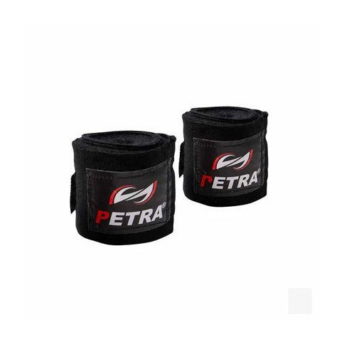 Petra Hand Wraps, Cotton/Poly, Black — view 1