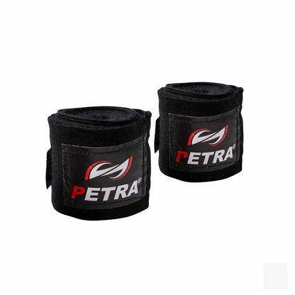 Petra Hand Wraps, Cotton/Poly, Black