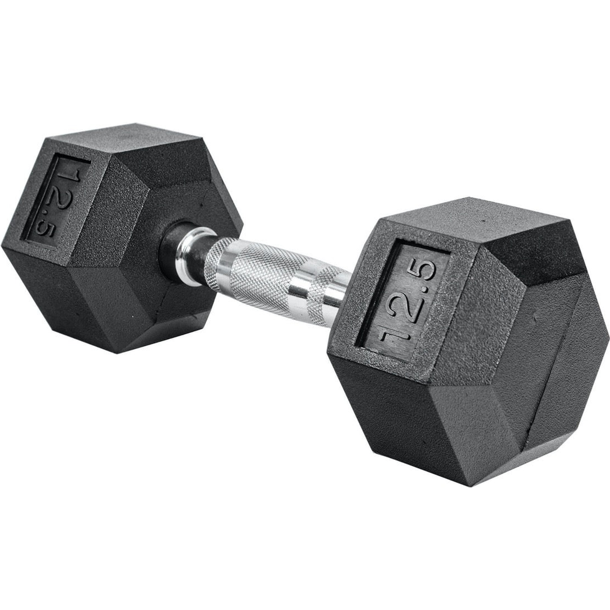 Rubber Hex Dumbbell 12.5 lbs