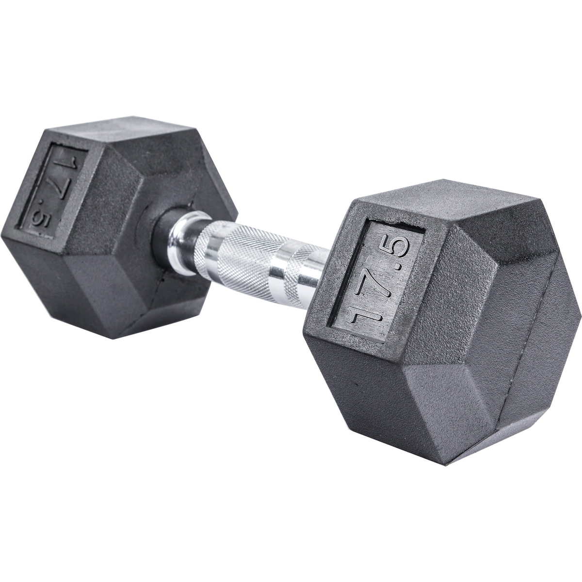 Rubber Hex Dumbbell 17.5 lbs