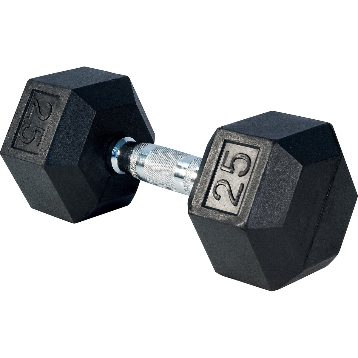 Rubber Hex Dumbbell 25 lbs