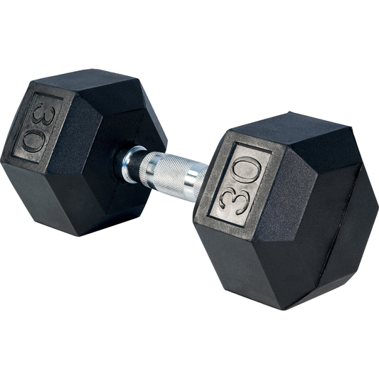 Rubber Hex Dumbbell 30 lbs