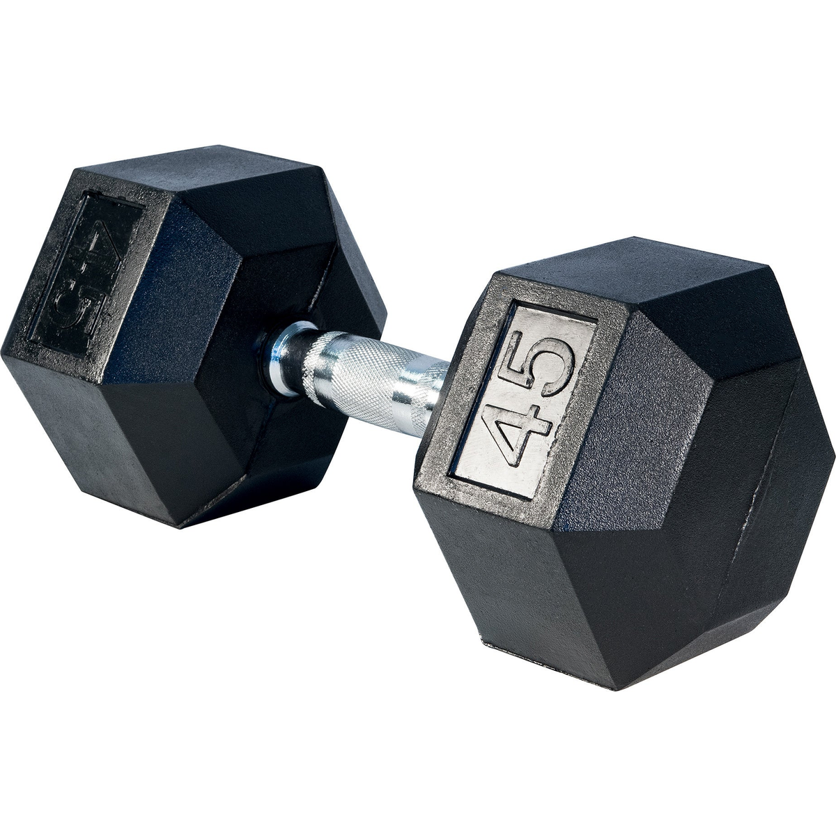 Rubber Hex Dumbbell 45 lbs