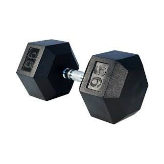 Rubber Hex Dumbbell 95 lbs